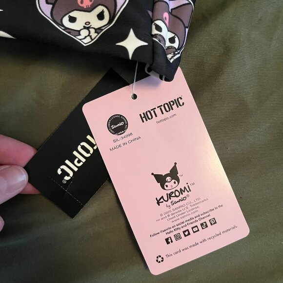 Hot Topic Size 4xl Kuromi Heart Gem Ruffle Swim TOP - Picture 6 of 8